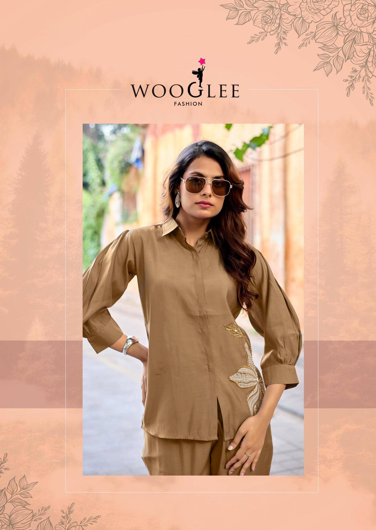 Wooglee high look coord set Fancy kurti manufacturer